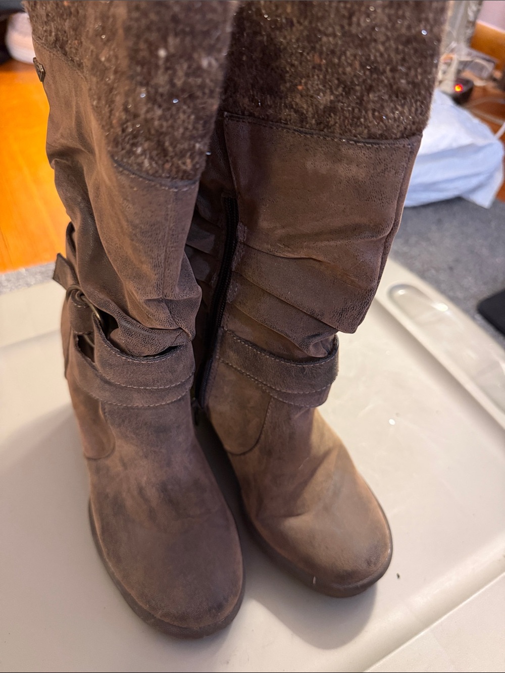 Roxy Women's Over-the-Knee Brown Slouch Boots